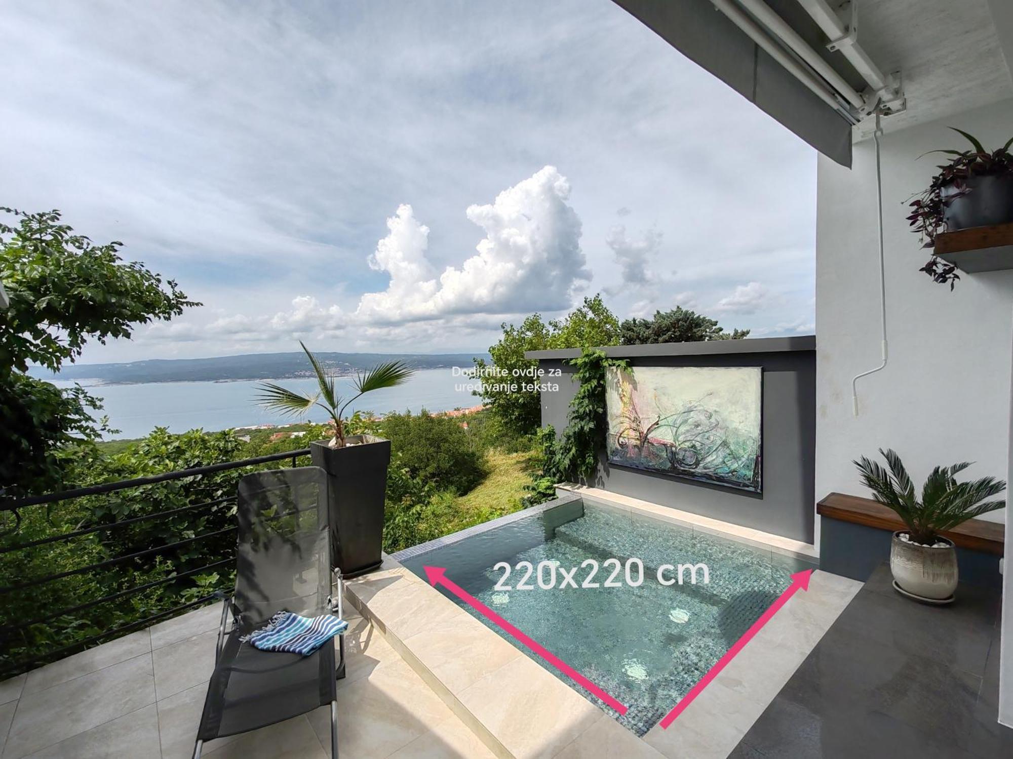 Art Gallery House With A Small Relaxing Pool Crikvenica Exterior foto